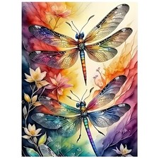 Dragonfly 5D DIY Diamond Painting Kits for Adults, Diamond Art Kits for Begin...