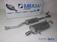 Imasaf Auspuff Ab Kat für Citroen C3 + Pluriel 1.4I 2002-2005 | +Blende