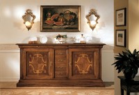 Luxus Italienische Holz MöBel Anrichte Kommode Barock Stil Sideboard Echtholz