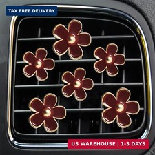 Air Vent Clips - 6 Pcs Daisy Flower Car Decoration for Air Vent  Conditioning -