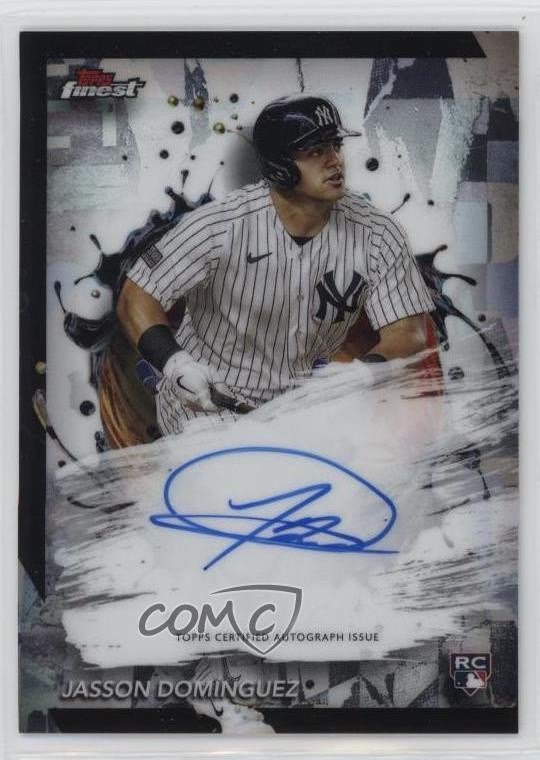 2024 Topps Finest Jasson Dominguez Domínguez #FA-JDO Rookie Auto RC 7ut