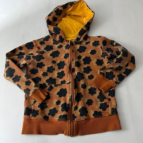 Pact Organic Cotton Zip Up Hooded Sweatshirt Girls Size 6/7 - Picture 6 of 9