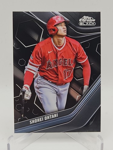 2023 Topps Chrome Black Shohei Ohtani #2 Los Angeles Angels Baseball Card 