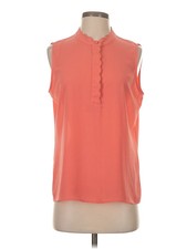 Assorted Brands Women Orange Sleeveless Blouse S