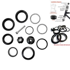 1-1/8" Heavy Duty Threadless Bike Headset 34mm Sealed Bearing MTB Road BMX Steel