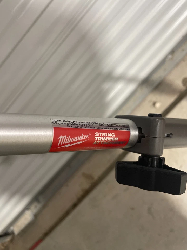 Milwaukee 49-16-2717 Quik-Lok String Trimmer Attachment With Power Head 3016-20 - Image 4 of 4
