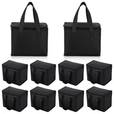 10 Pack Insulated Lunch Bags Bulk Reusable Cooler Bags Leakproof Lunch Boxes