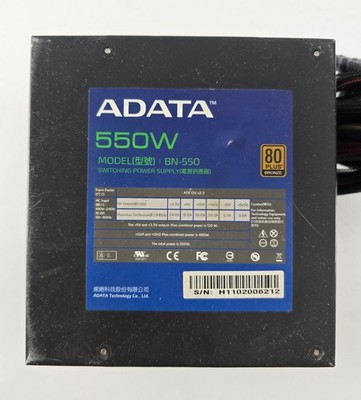 550 Watt ATX Netzteil ADATA BN-550 80+ PC Desktop PSU