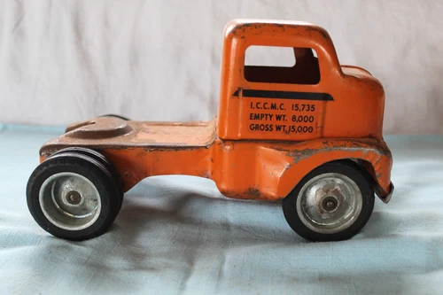 Vintage Tonka 1953 Allied Van Lines Semoi Tractor Only Orange