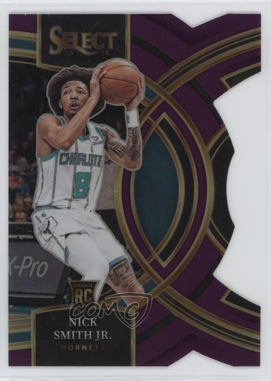 2023 Select Premier Level Purple Prizm Die-Cut /99 Nick Smith Jr #119 Rookie RC