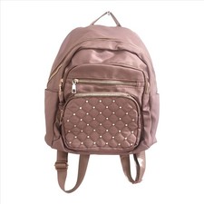 Women's Backpack Olive Bronze Nylon Quilted Purse Multi Compartment Pockets New