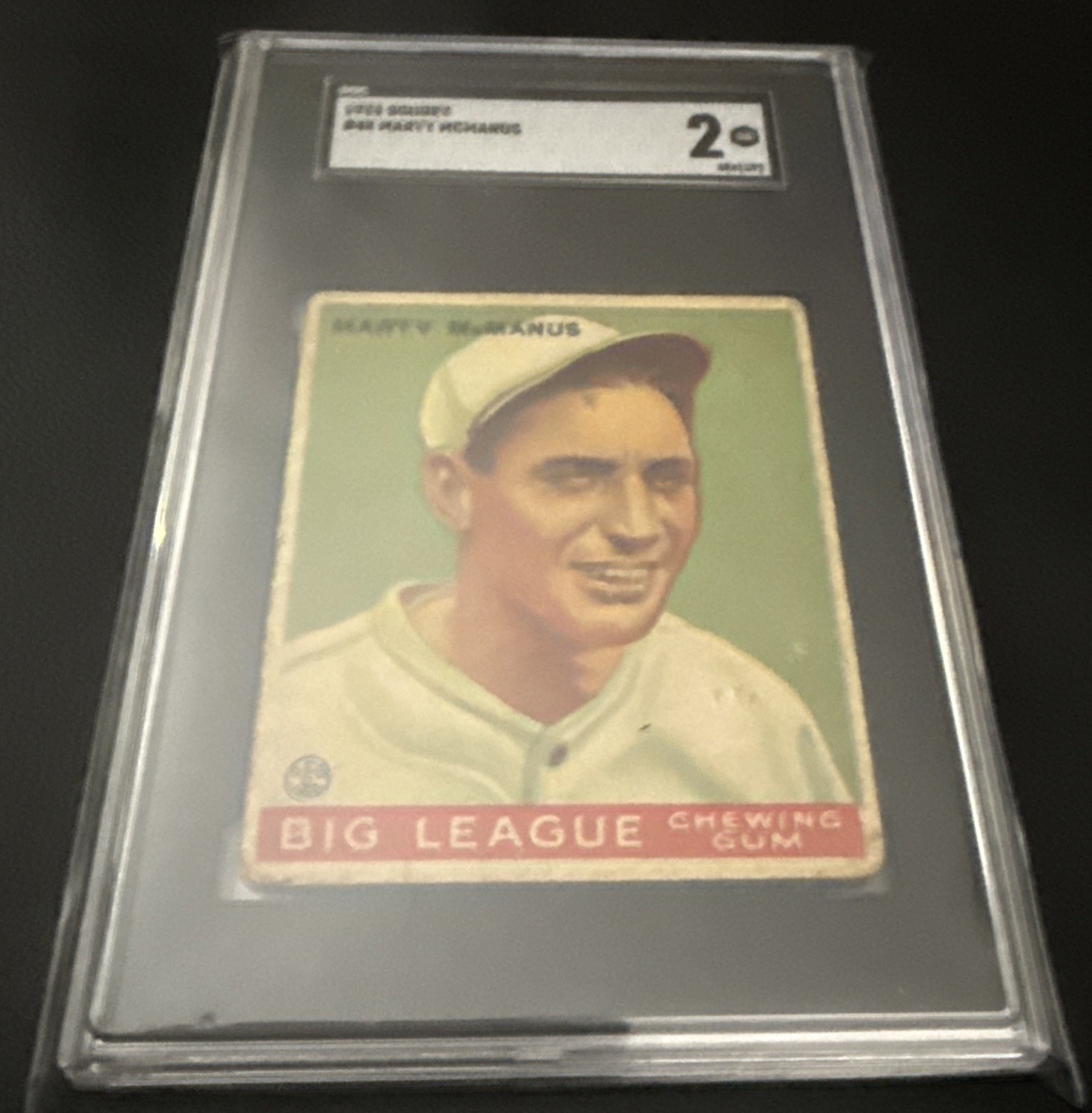 1933 Goudey Marty McManus Boston Red Sox #48 Graded SGC 2