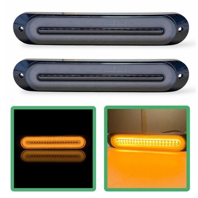x2 LED Markierungsleuchten gelb Heiligenschein Strobe 12 V 24 V LKW Van LKW Bergung