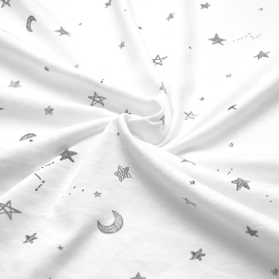 Juego de paquete de ropa de cama para cuna American Baby Company, una estrella gris ajustada 100 % algodón Foto 2 de 4