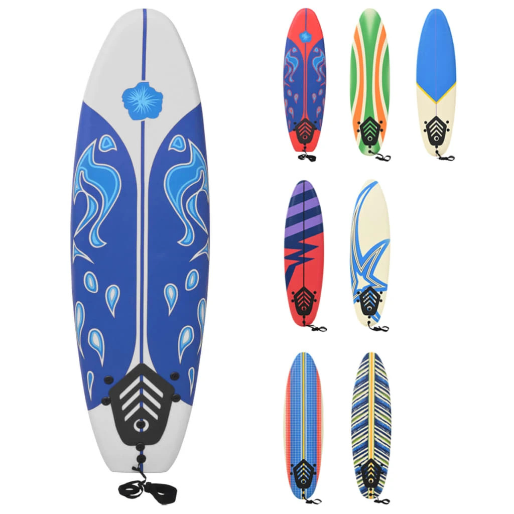 Vidaxl Tabla De Surf 170 Cm Correa Y Aletas Diferentes Colores Y Estampados