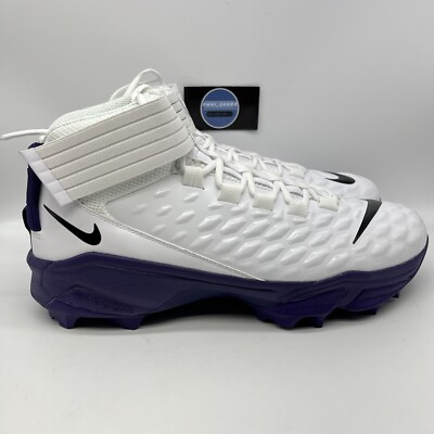 Nike Force Savage Pro 2 Shark Football Cleats White Purple  display picture 2