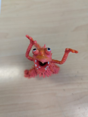 HÄSSLICHE WUGGLIES WUGGLY MONSTER Kreatur VINTAGE Wacklerfigur Chinasaurier Dinosaurier