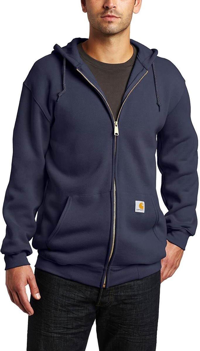 Carhartt Menu0026#039;s K122 Midweight Hooded Zip-Front Sweatshirt | eBay
