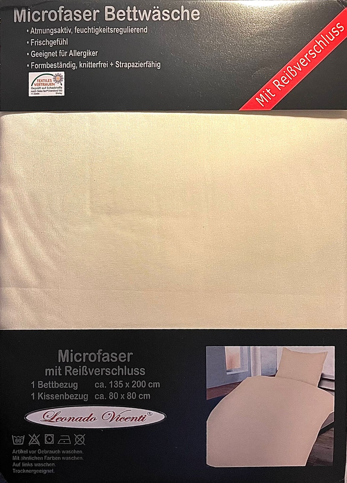 Halloween Bettwäsche 2-tlg Set - Geister & Kürbis Mikrofaser 135x200cm + 80x80cm