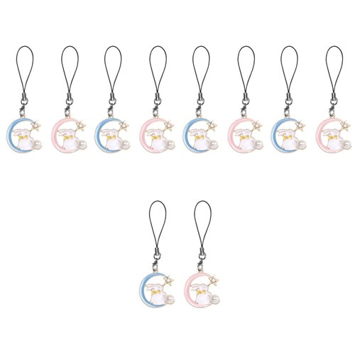 5 Pieces Alloy Pendant Keychain Lovers Student Phone Charm Strap Cellphone - 第 10/12 張圖片