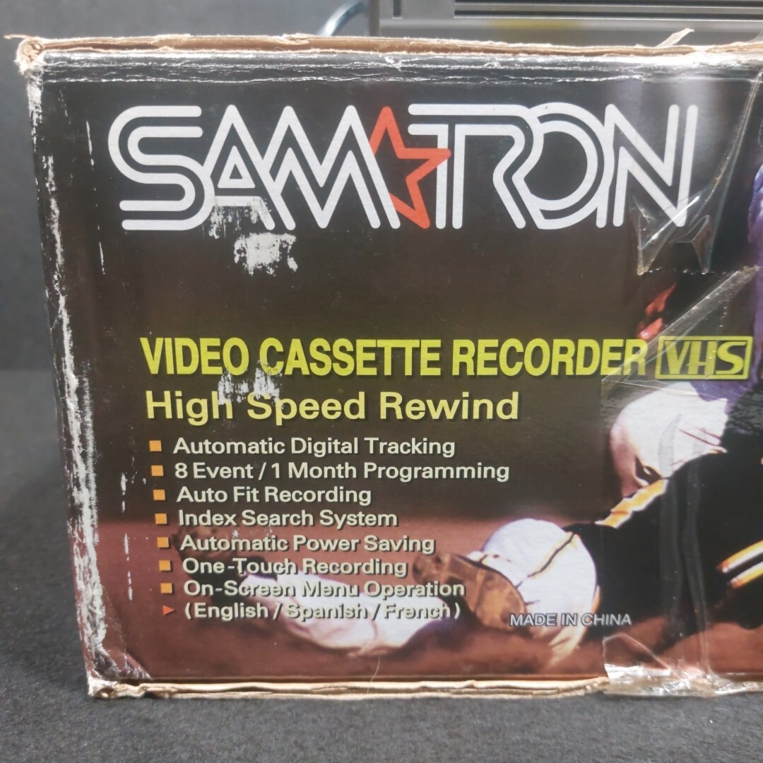 SAMTRON SV-C20 VHS VCR Player With Remote Control RCA Jacks Tested Works Great