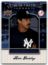 2008 UPPER DECK YANKEE STADIUM BOX SET RON GUIDRY NEW YORK YANKEES #58