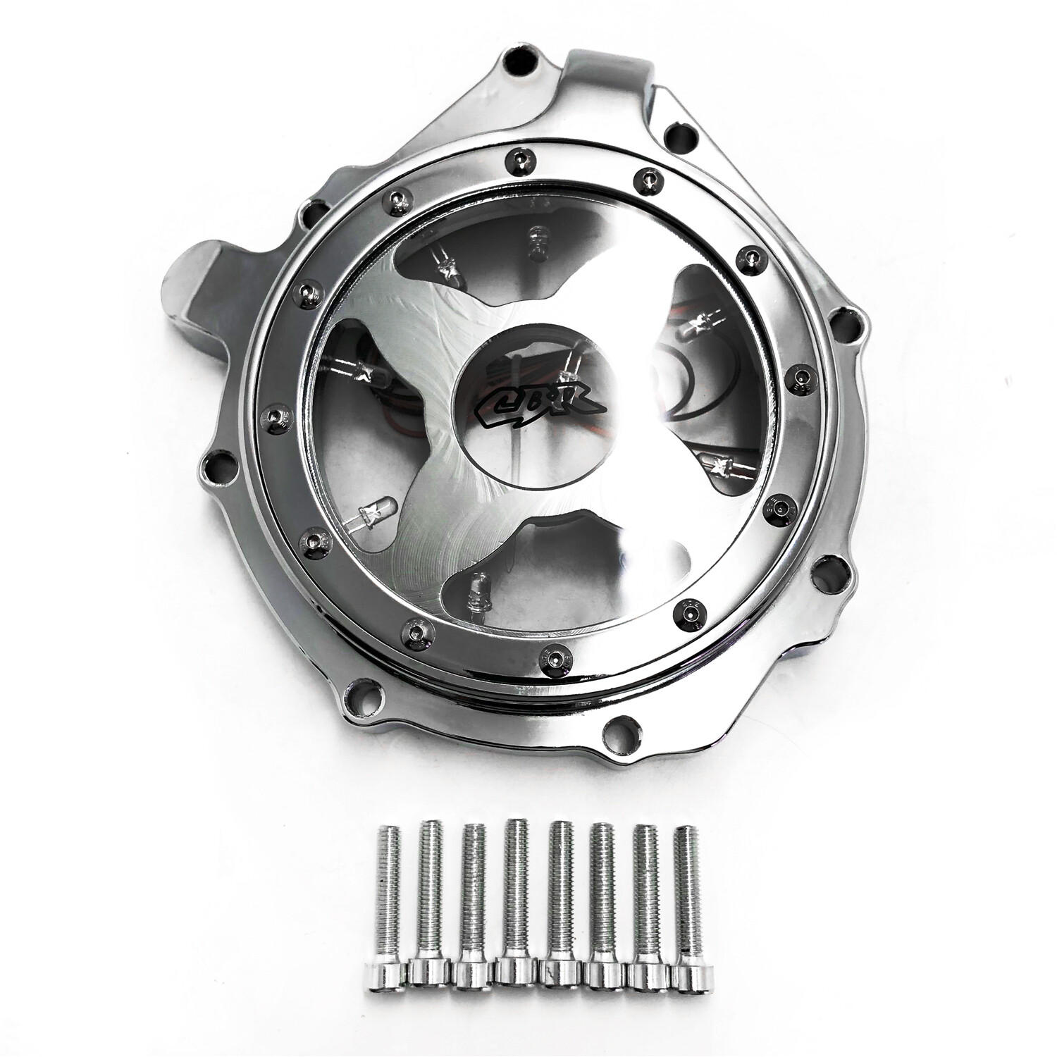 Engine Stator Cover Clear Green LED For Honda 0407 CBR1000RR/0414 CB