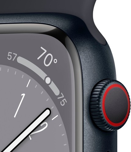 New Apple Watch Series 8 41mm Midnight Case/Sport Band S/M GPS/Cellular Unlocked - Zdjęcie 2 z 5