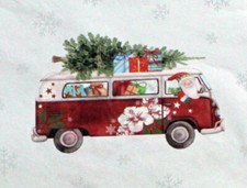 Santa Out For Delivery Tissue Paper # 921 -- 10 Sheets -- 20" x 30" Christmas