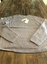 VINCE FEATHERWEIGHT RIBBED MOHAIR & WOOL-BLEND SWEATER SIZE S 