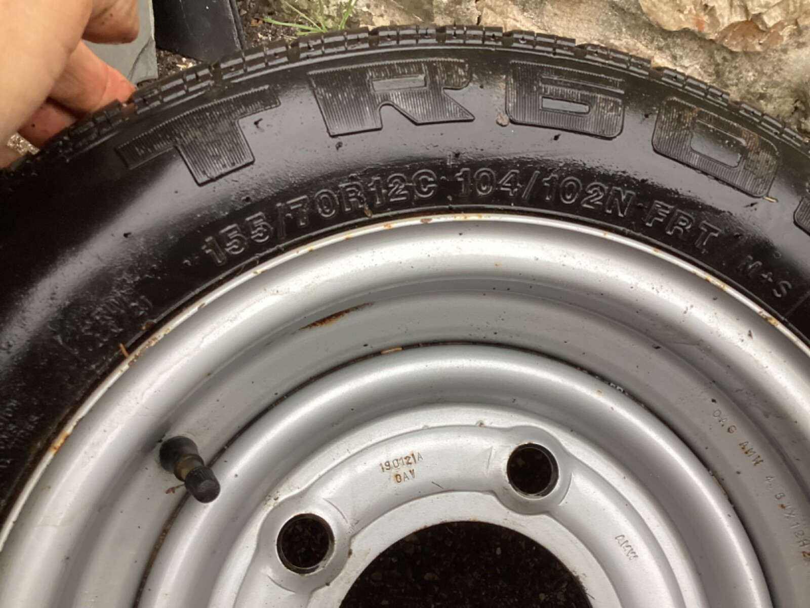 IFOR WILLIAMS TRAILER WHEEL 5 STUD 12” AND TYRE 155 70 12 PCD 6 1/2" eBay