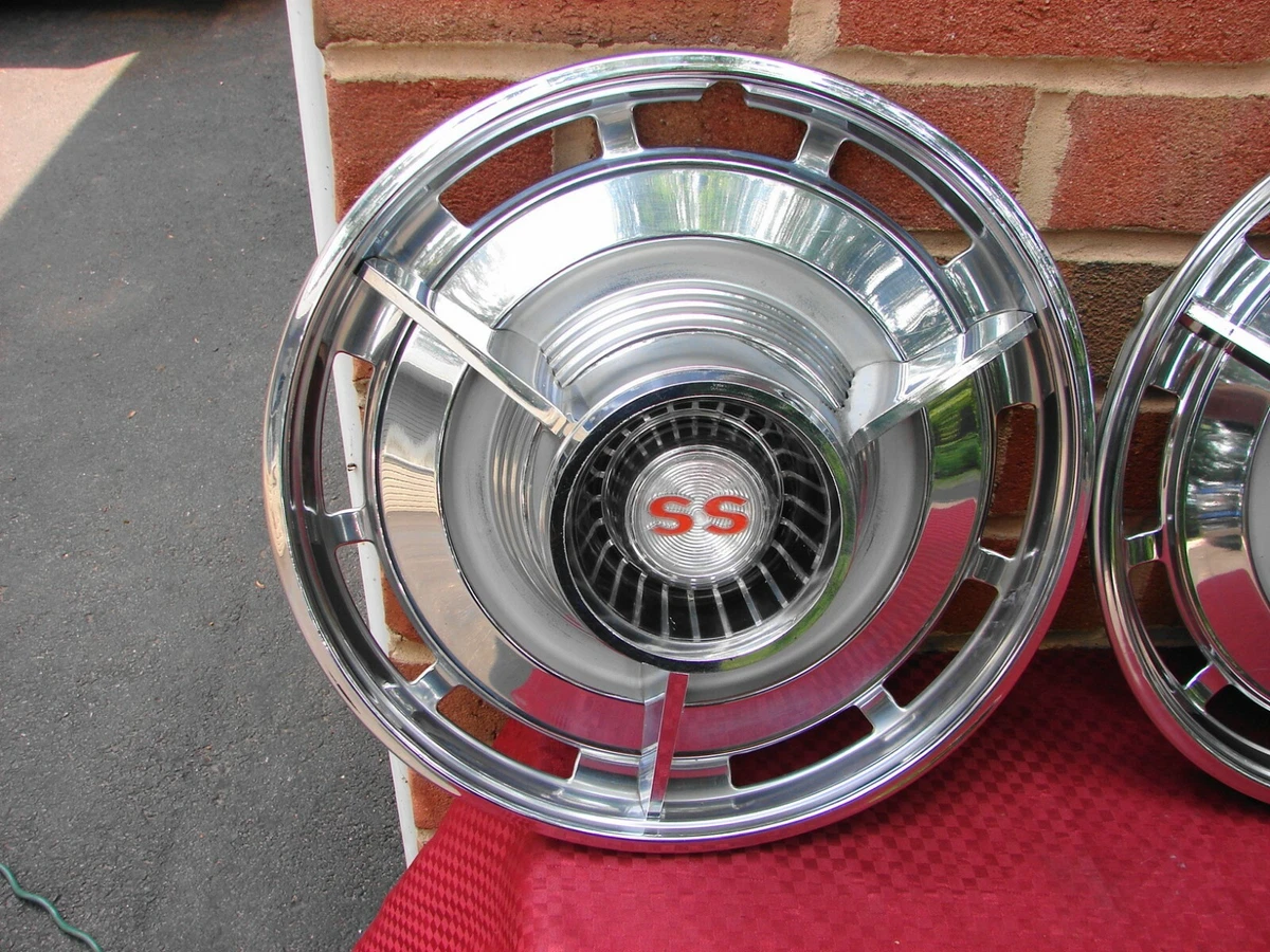 63 1963 CHEVCROLET IMPALA SS SPINNER HUBCAPS NICE eBay
