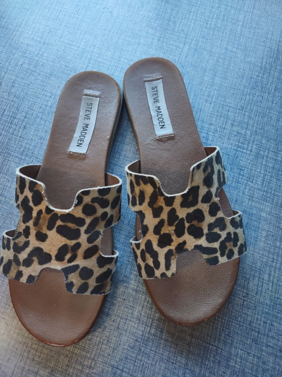 Steve madden sales cheetah print sandals