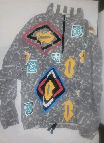Vintage Reebok Greg Norman Jacket Large 90s Pullover Half Zip Large Colorful - Picture 2 of 4