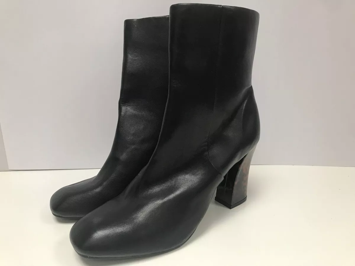 Tortoiseshell heel hotsell ankle boots