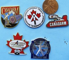CSA PIN Lot of 5 CANADARM Young Astronauts GA...