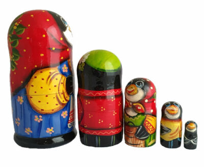 Poupées Russes Matriochka Peintes à La Main - Par Kovalova - Modèle Morse - Artisanat