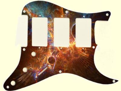Pickguard Custom to fit Fender Stratocaster Graphic HHH 11 Hole Spacial Effect