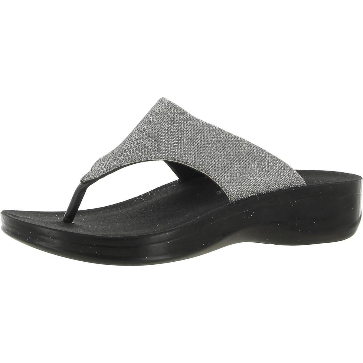 Женские серебристые босоножки-слипоны на платформе Aerothotic 8 Medium (B,M) BHFO 1691