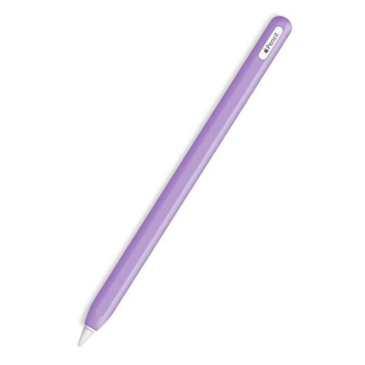Slim Soft Purple Silicone Sleeve for Apple Pencil 2nd Gen