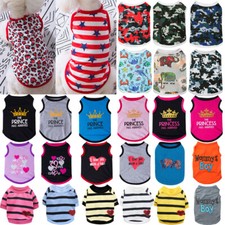 Various Pet Dog T-shirts Clothes Chihuahua Vest Apparel Puppy Print Sweater Co L