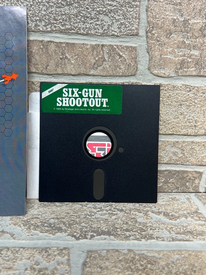 Six Gun Shootout - Vintage 1985 48k Atari Home Computers Floppy - Image 3 of 4