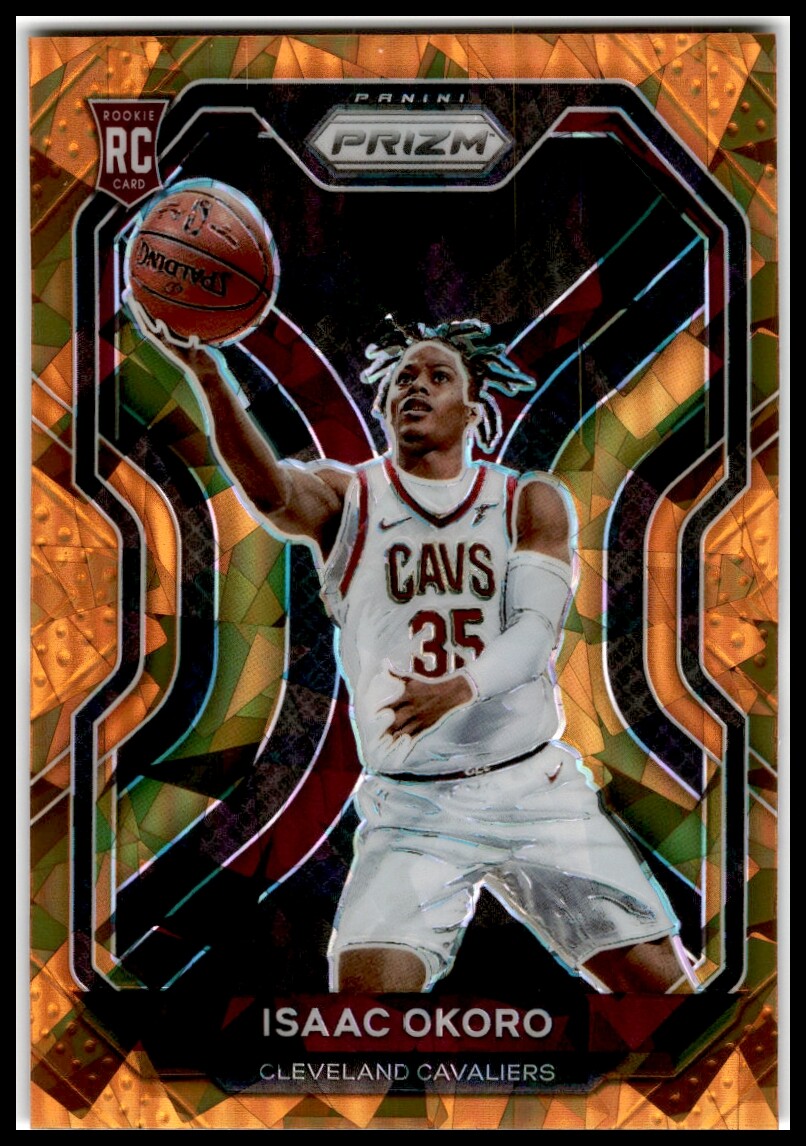 2020 Panini Prizm #298 Isaac Okoro Orange Ice Prizms Rookie