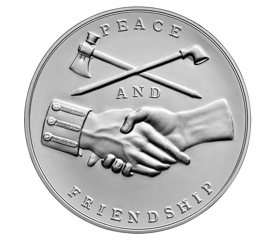 2021 United States Presidential Medal Martin Van Buren 1 oz Silver Matte Medal  - Image 3 of 4