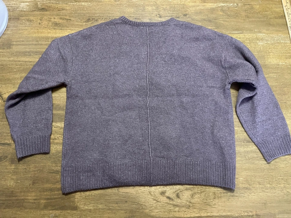 Suéter Vince Camuto, Para Mujer Talla Pequeña, Marrón, Cuello en V, Pullover, Manga Larga Foto 2 de 4