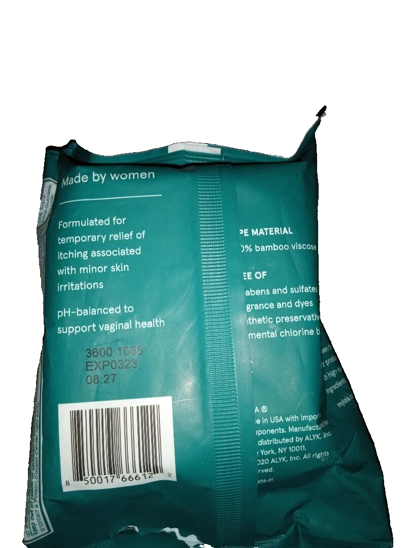 Medicated Anti Itch Wipes Feminine 28 Ct Lola Vaginal PH Balanced eBay