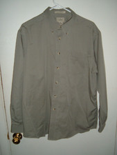 L.L. Bean Adult Large Regular Tan Wrinkle Resistant Button Down Shirt