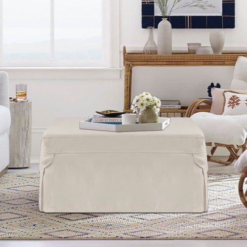 Folding Bed Guest Bed Sofa Ottoman Bed with Slip Cover and Castors - Picture 3 of 28