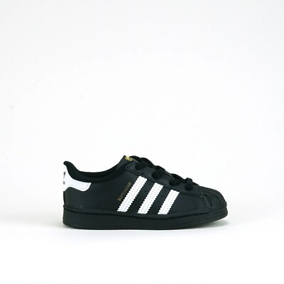 Adidas Originals Infant & Toddlers' Superstar Shoes Black/White EF5396 10K  | eBay