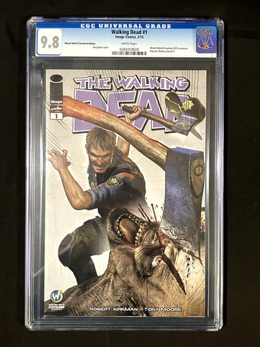 Walking Dead #1 Wizard World Cleveland Variant CGC 9.8 Image Feb 2015 Reprint